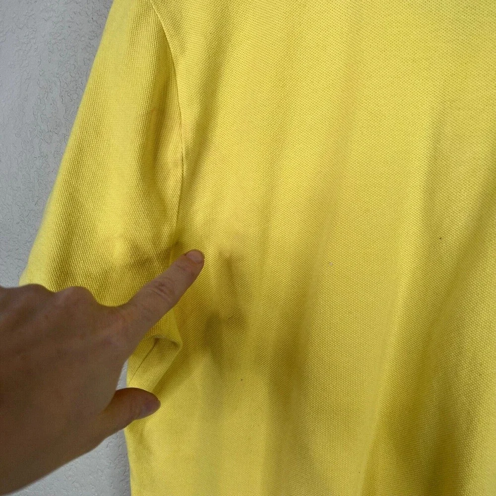 Ralph Lauren Men's Golf Polo Shirt Short Sleeve Collared Button Yellow Size‎ M